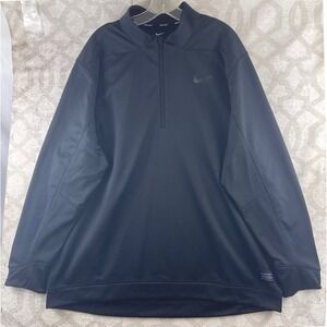 Nike Golf Mens Victory Quarter Zip Pullover Black 932350-010 XXL